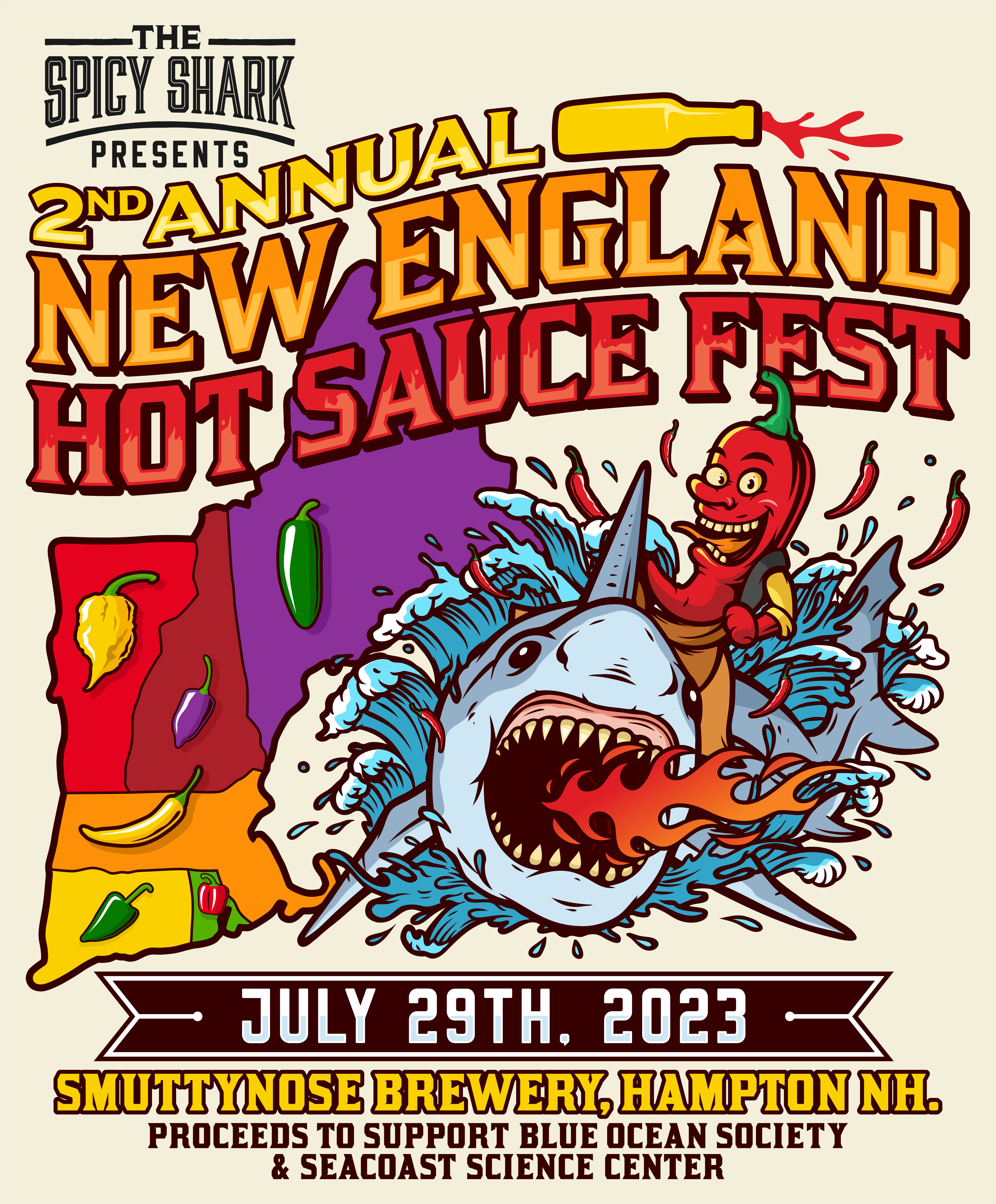 2 ND - New England Hot Sauce Fest  - Logo - Potrait (1)